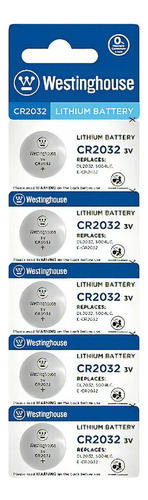 Pila Cr2032 De Litio Westinghouse Tipo Botón 5 Unidades