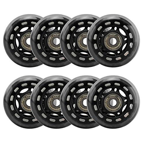 Juego De 8 Ruedas De Patines Línea De 64 Mm, Ruedas De...