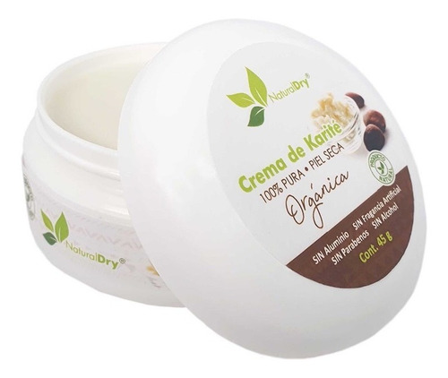 Manteca De Karité Orgánica 45g Naturaldry