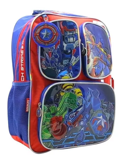 Mochila Avengers 18p Espalda Spiderman Super Hero Sp858