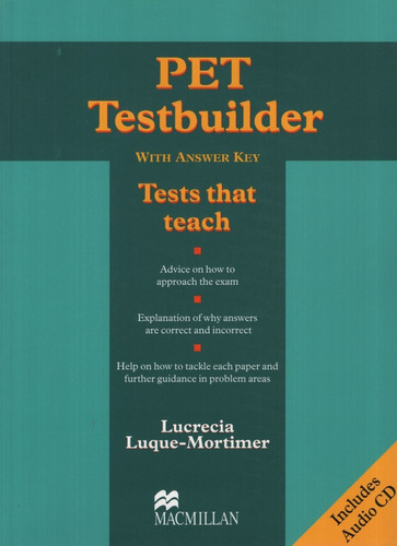 Pet Testbuilder With Key + Audio Cd