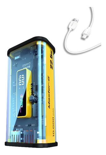 Kit Batería Externa 10000 Mah Carga Rápida + Cable Usb-c