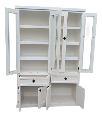 Mueble Rústico Le Trae Hermosa Vitrina Para El Hogar
