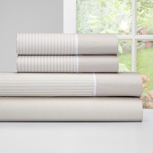 Imagen 2 de 6 de Sabana Cannon Twin Size 90x190 Cm Classic 200 Hilos - Lima