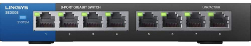 Ethernet Switch Linksys Se3008 8-port Gigabit 1,000 Mbps