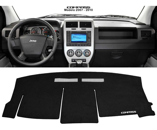 Cubretablero Bordado Jeep Compass Modelo 2007 - 2010