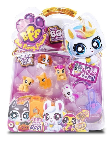 Bff Best Furry Friends Mascotas Set X6 Figuras Mundo Manias