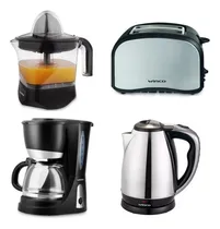 Comprar Combo Desayuno Winco X 4! Cafetera+pava+tostadora+exprimidor