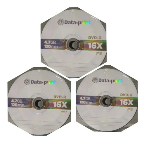 200 Dvd-r Data Print Logo 4.7gb 120 Minutos 16x Original 