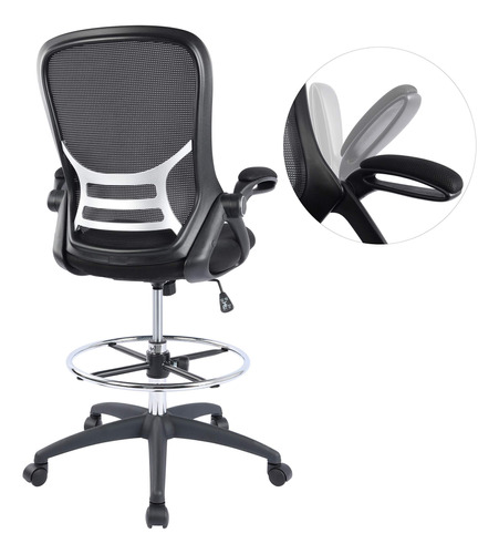 Silla De Dibujo Ergonómica De Malla Con Respaldo Alto Silla