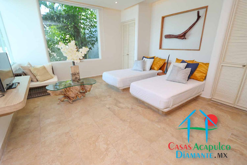 Cad Casa Punta Arena. Terraza Con Vista Espectacular A La Bahía De Acapulco, Alberca Con Fuente Y Jacuzzi