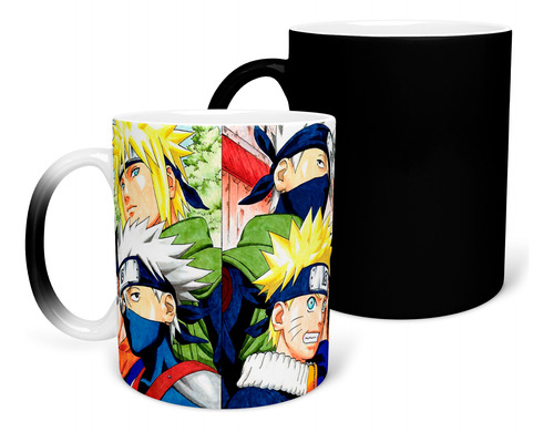 Naruto, Equipo 7 Taza Anime Magica Personalizada Modelo 10