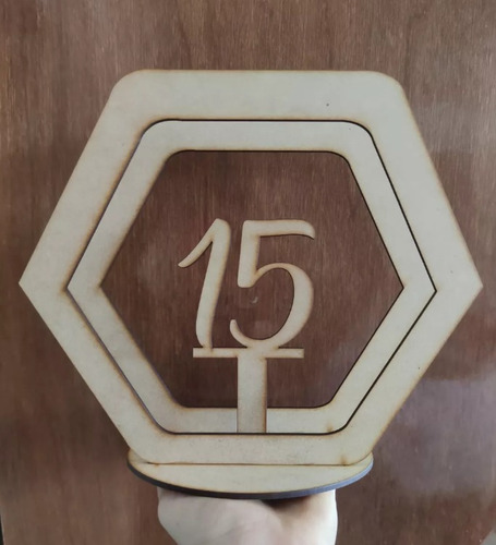 Centro De Mesa Numero 50 Personalizado 15 Pz