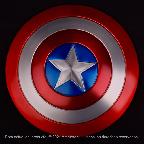 Imagen 2 de 10 de Escudo Capitan America Marvel Mcu Comics Escala Real Metal