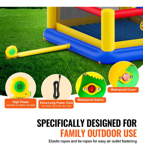 Trampolín Brincolín Inflable Niños 4.5 X 4.4 Mts