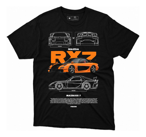 Playera Diseño Mazda Rx-7 - 100% Algodón
