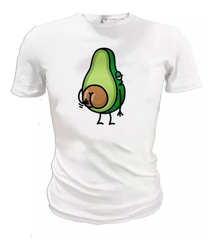 Playera Aguacate Rascando Hueso   Para  Adultos Y Niños