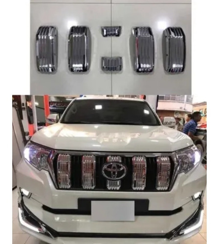 Accesorios Cromados Grilles Parrilla Toyota Prado Txl 18-19