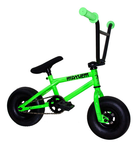 Mini Bicicleta Bmx De 10'' Mayhem Company, Color Verde