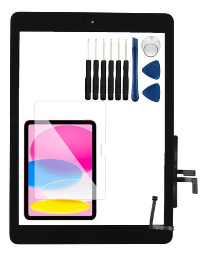 Tela Touch + Película Compativel iPad 5 A1475 + Kit Reparo Cor Branco