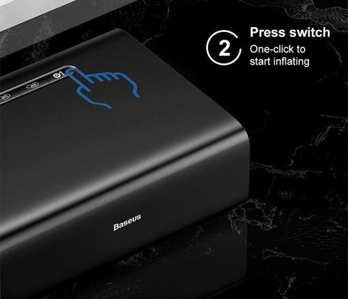 Baseus Compresor Portatil De Aire Bomba 12v Elegante Epa
