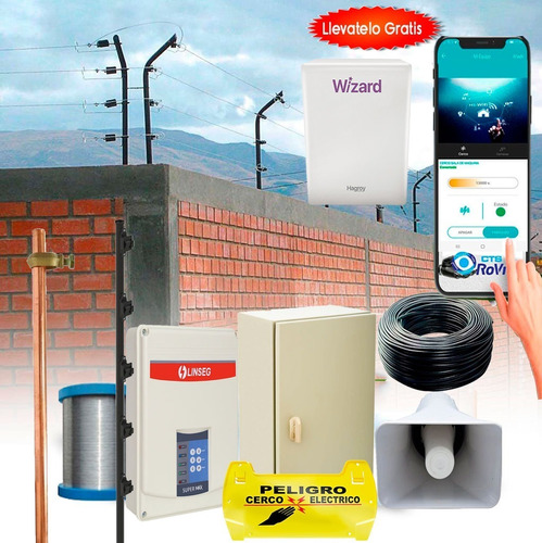 Kit Cerco Eléctrico 25 Mt Comunicador Wifi Gratis 