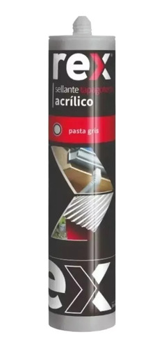  Silicona Tapagotera Sellante Acrilico Gris