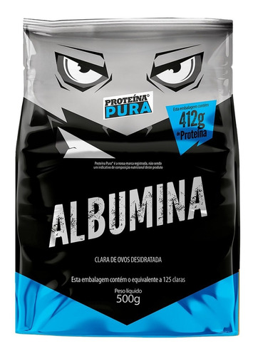 Albumina Zero Lactose Para Ganho Muscular Rápido 500g Sabor Natural