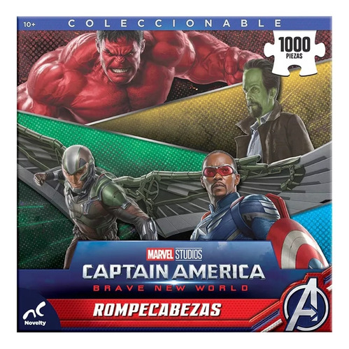 Rompecabezas Marvel Brave Pelicula Capitan América 1000 Pzas