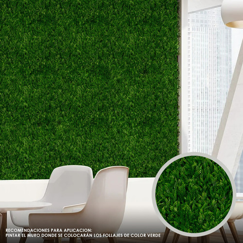 1m2 Muro Verde Artificial Dormilona Int/ext 50x50cm 4 Piezas