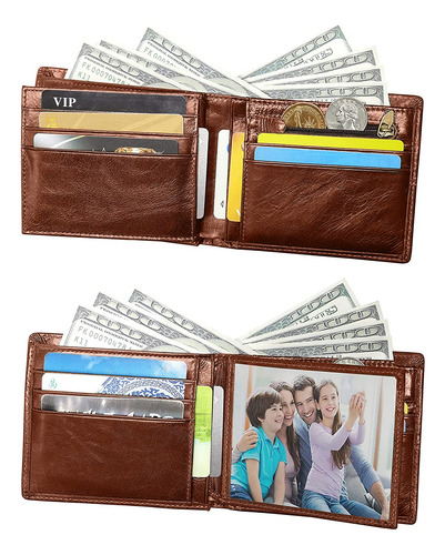 Carteras Para Caballero, Cartera Para Hombre,13 Titulares