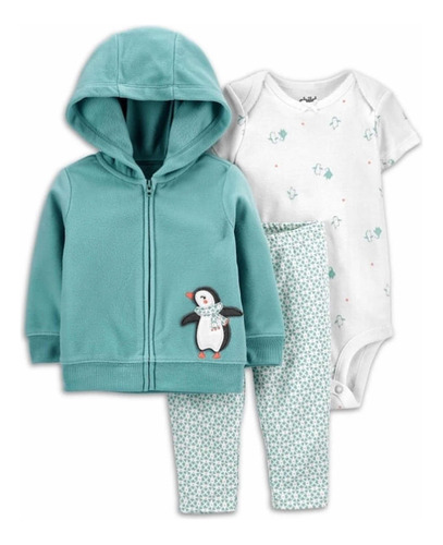 Carters. Conjunto Con Campera Micropolar, Body Y Calza