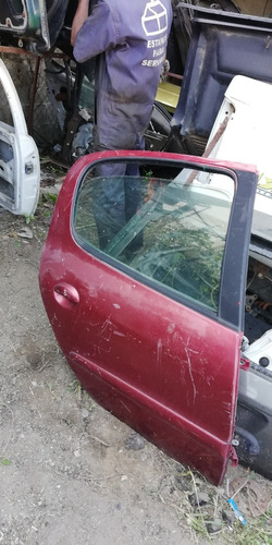 Puerta Trasera Dereacha Con Vidrio Peugeot 206 Completa