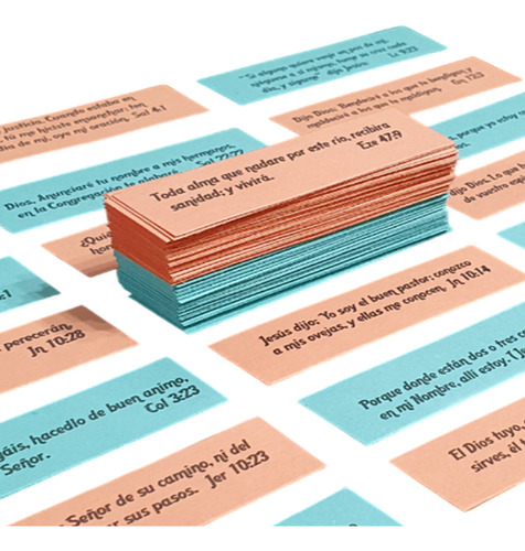 Promesas Biblicas Para Bendecir Duo Color Pack X100 Unidades