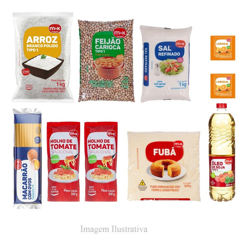 Imagem 3 de 3 de Cesta Básica De Alimentos - 10 Itens Essenciais - Doação
