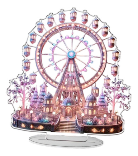 2d Wheel Sign Acrylic Ornament Placa Decorative Tabletop