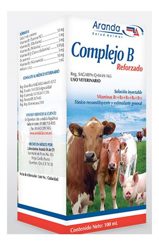 Vitaminas Perros Gato Complejo B Reforzad (piel Pelo) 50 Ml