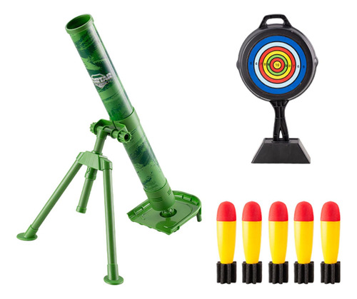 Set De Juego Mortar Launcher Con 5 Proyectiles De Espuma, Co
