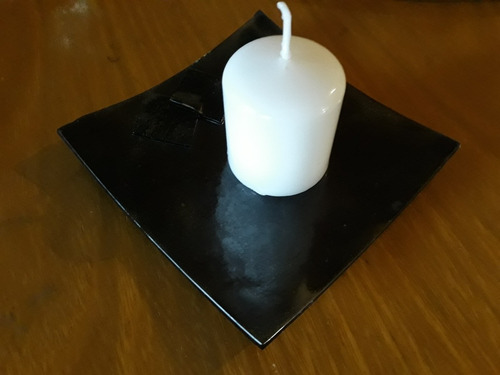Centro De Mesa De Vidrio En Vitrofusion, Con Accesorios
