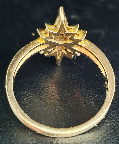 Anel H. Stern De Ouro 18k Com Brilhantes . Amarelo 18