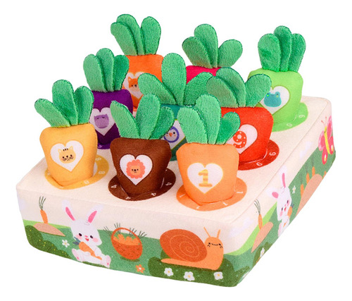 Estera De Zanahoria De 9 Piezas De Zanahorias Multicolor