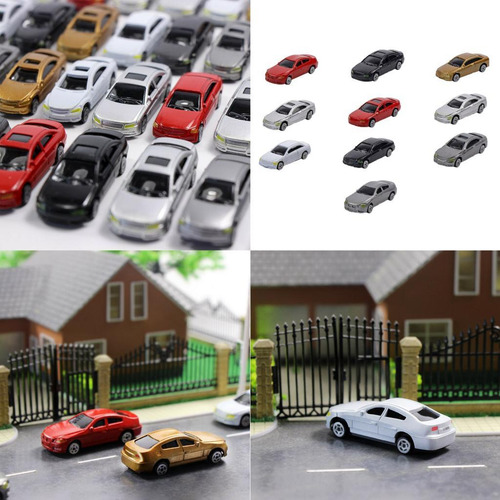 30 Pcs Ho Carro Modelo De Escala 1:87 Cenário De De