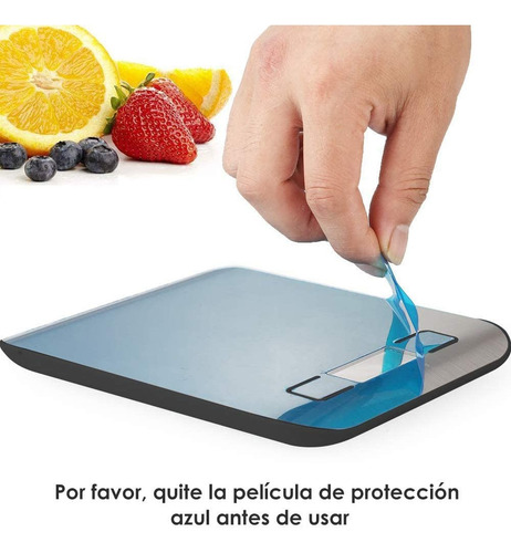 Balanza Pesa Digital De Cocina Comida Pantalla Lcd 11lb/5kg