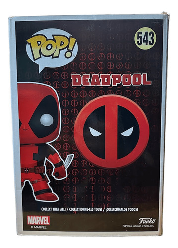 Funko Pop Marvel Deadpool 543 10 Pulgadas (Usado)