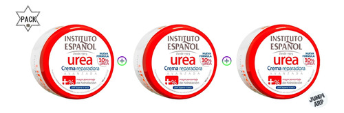Pack 3 Und Instituto Español Urea 10% Crema Reparadora 400ml