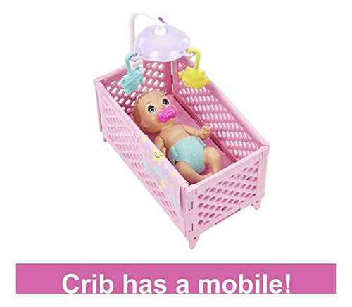 Muñeca Barbie Y Accesorios Crib Playset Skipper