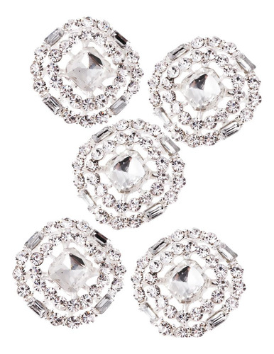 5 Piezas Botones Diamante En Apariencia Forma Forma Forma De