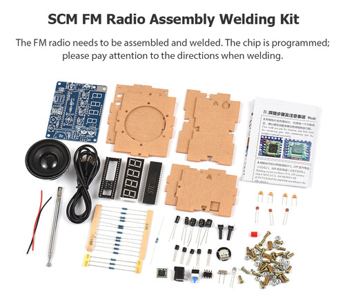 Set De Radio Radio Stepping, Radio Digital Led Fm, Kit