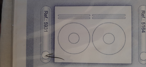 Etiquetas Para Cd -dvd Autoadhesivas, Lekepar Paq X 25