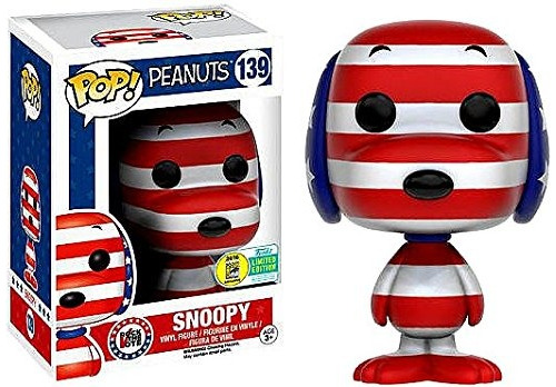 Funko Pop! Snoopy Patriótica # 139 Convención De Verano Excl